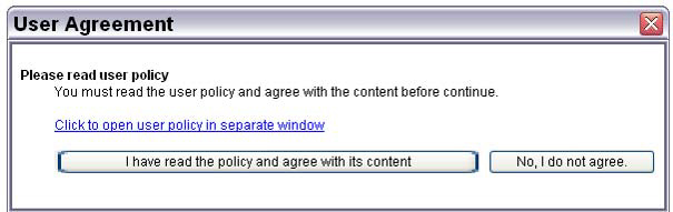 read policy screen